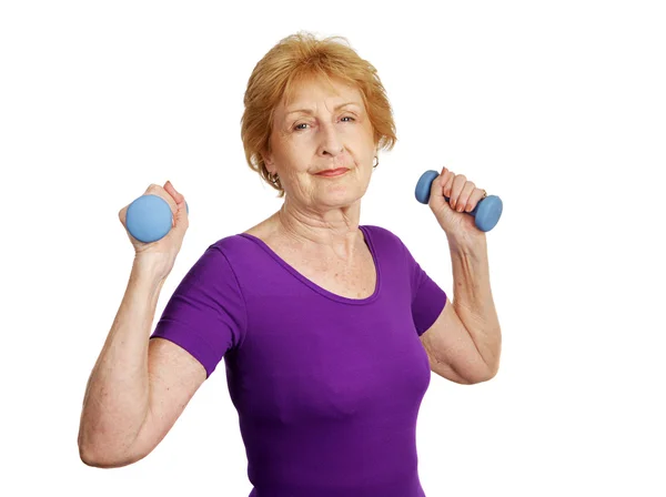 Senior Workout - Strong & Proud — Stock Photo, Image