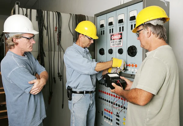 Electrical Team at Work — Stock Photo, Image