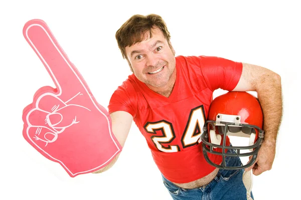 Middle Aged Footbal Fan — Stock Photo, Image