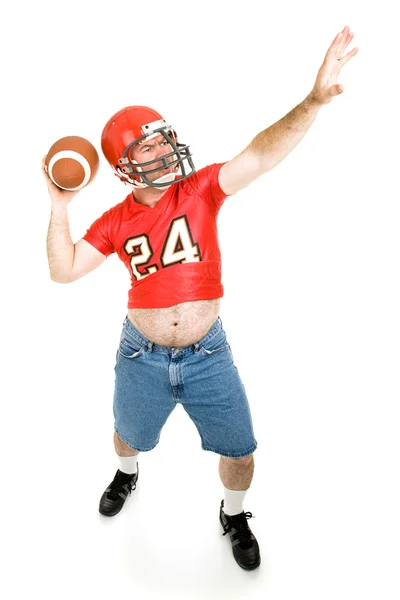 Throwing the Football — Stock Photo, Image