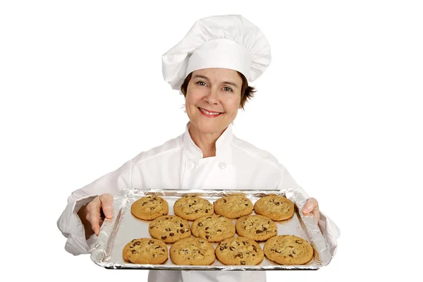 Шеф-кухар & шоколадне печиво — стокове фото