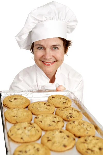 Chef-kok bakken cookies — Stockfoto