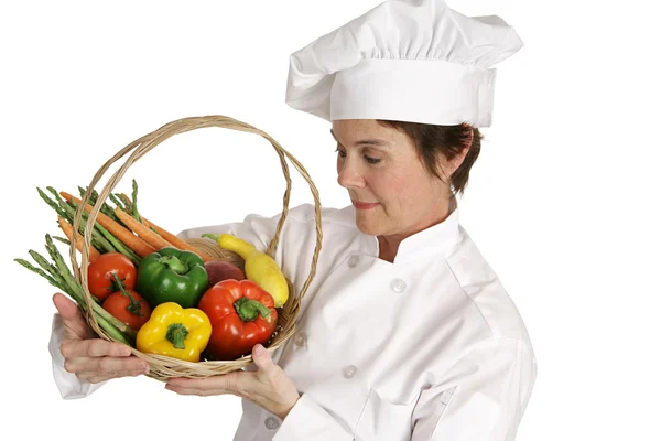 厨师系列-检测蔬菜 — 图库照片
