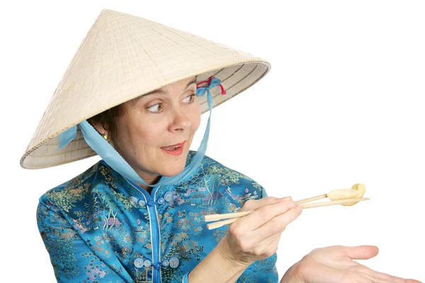 Touristen teilen chinesische Speisen — Stockfoto