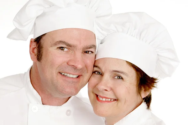 Dva kuchaři portrét — Stock fotografie