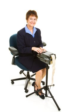 Court Reporter Isolated clipart