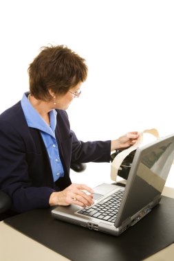 Court Reporter Transcribing clipart