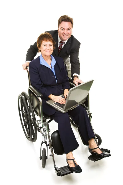 Бизнес-партнеры - инвалидность — стоковое фото