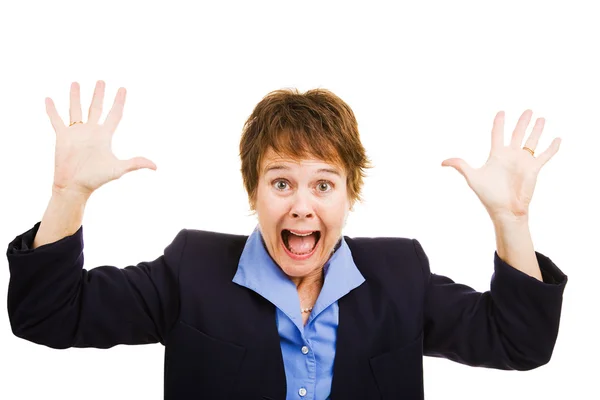 stock image Businesswoman Terrified