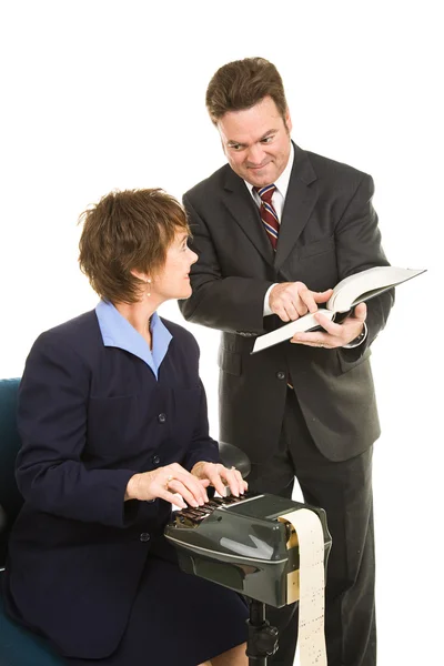 Court Reporter - Discussing Case — Stock Photo, Image
