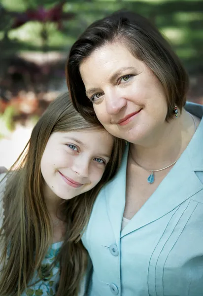 Anya & lánya portré — Stock Fotó