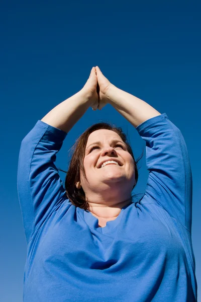 Além disso Fitness- Yoga dimensionado — Fotografia de Stock