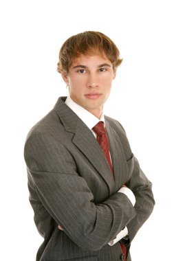 Serious Young Businessman clipart