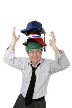 Wearing Too Many Hats clipart