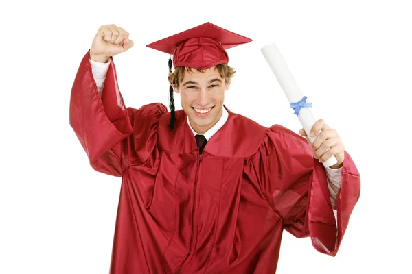 Ενθουσιώδεις απόφοιτος — Φωτογραφία Αρχείου