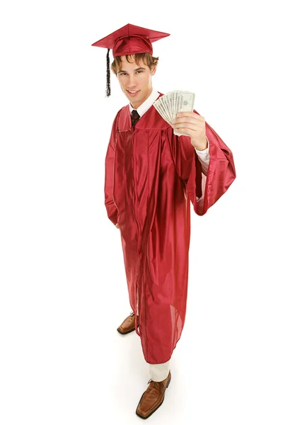 Graduate & Cash Corpo completo — Foto Stock