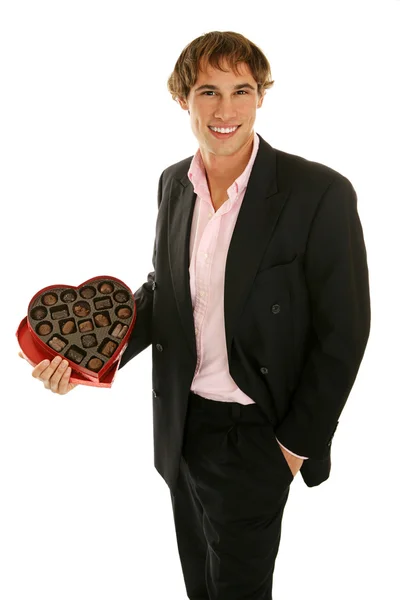 Valentine Date & Chocolates — Stock Photo, Image