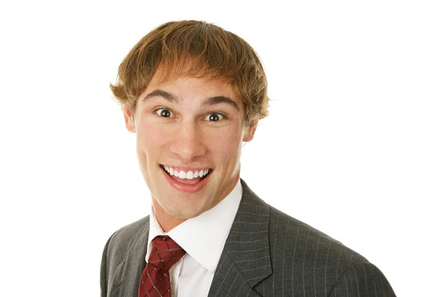 Young Businessman Excited — Stock Photo, Image