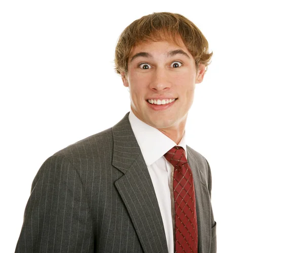 Young Businessman Surprised — Stock Photo, Image