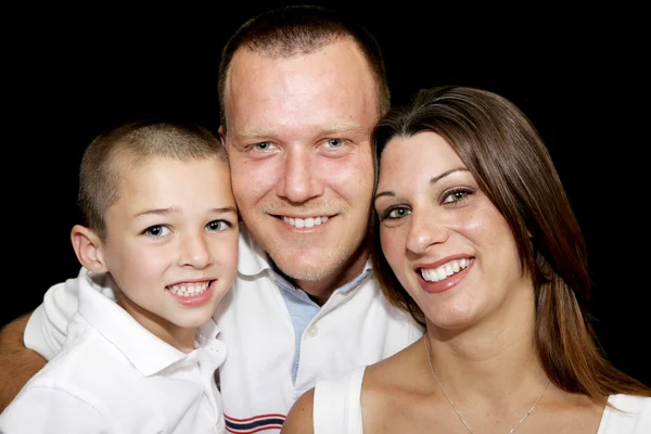 Boldog családi arcok — Stock Fotó