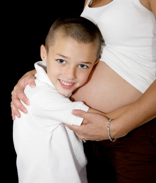 Serie de Embarazo - Nuevo Hermano —  Fotos de Stock