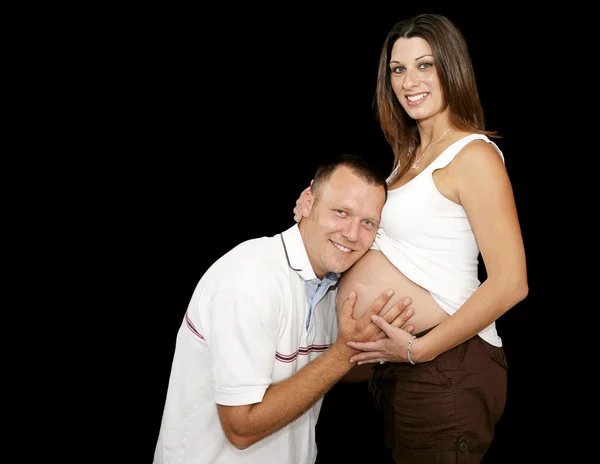 Young Couple Expecting — Stock Photo, Image