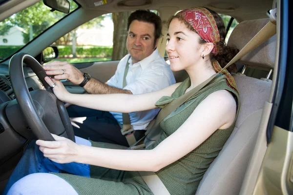 Tiener wagenmenner onderwijs — Stockfoto