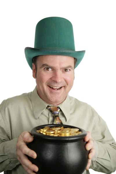 St Patricks Day Pot of Gold — Stock Photo, Image