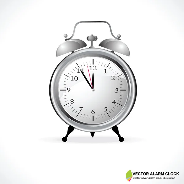 Vector Analog Alarm Clock — Stock Vector