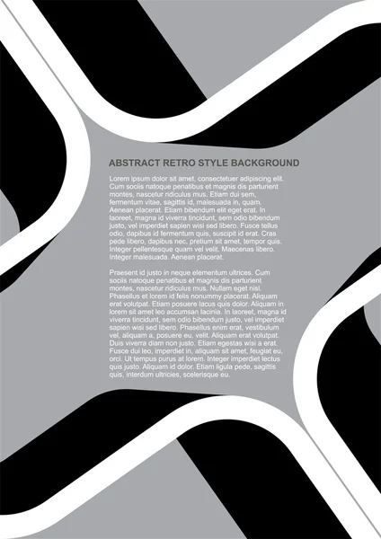 Hintergrund im abstrakten Retro-Stil — Stockvektor