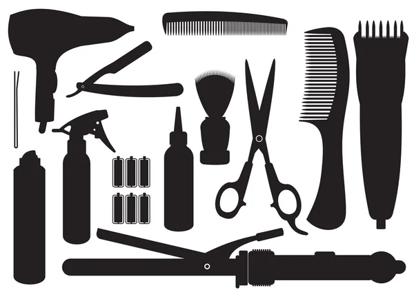 Kit de peluquería vectorial — Vector de stock