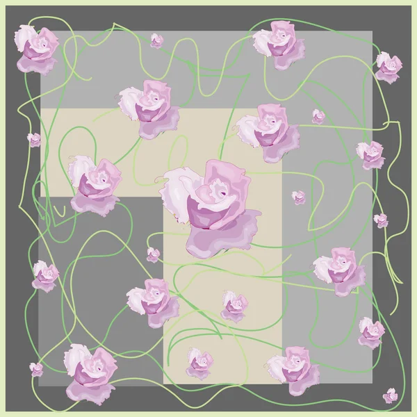 Růže vzorek — Stockový vektor