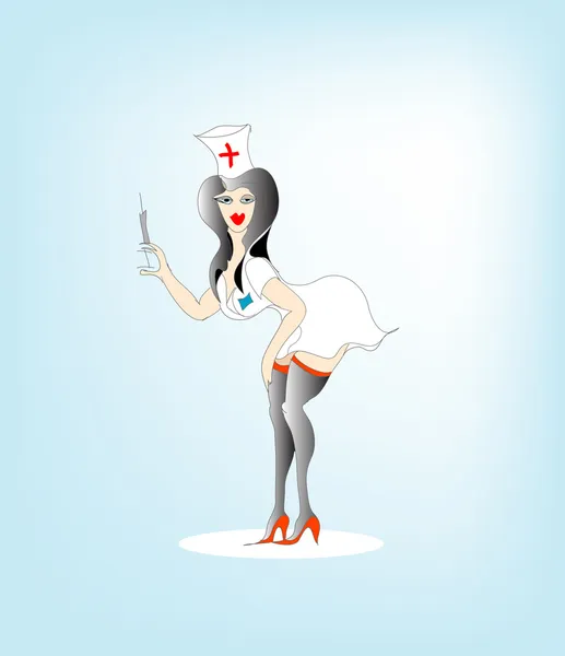 Enfermera sexy — Vector de stock