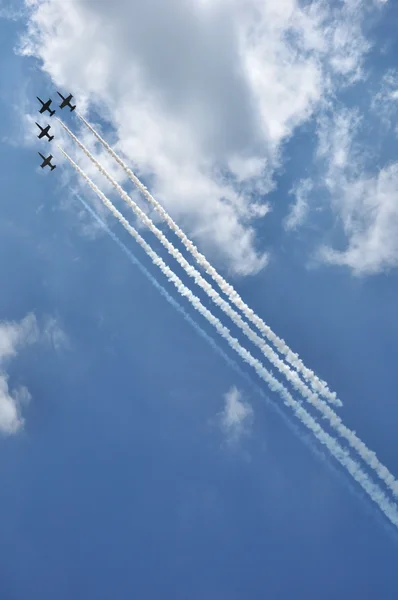 stock image Aerobatic team at airshow