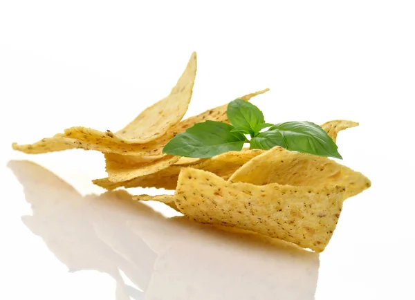 Chips de tortilla de milho — Fotografia de Stock