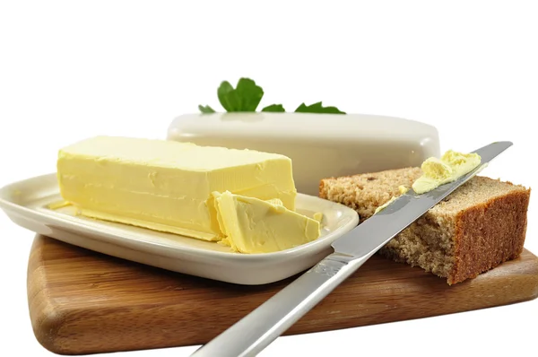 バターとパン — ストック写真