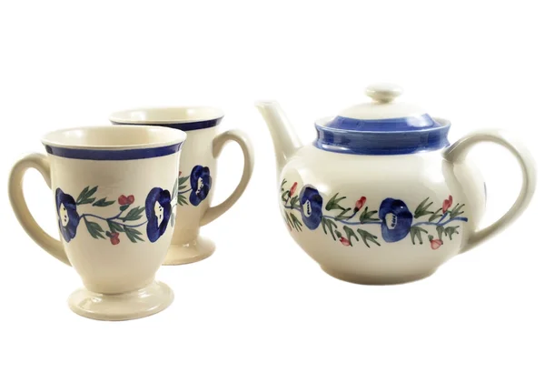 Tea pot and cups — Stock Photo, Image