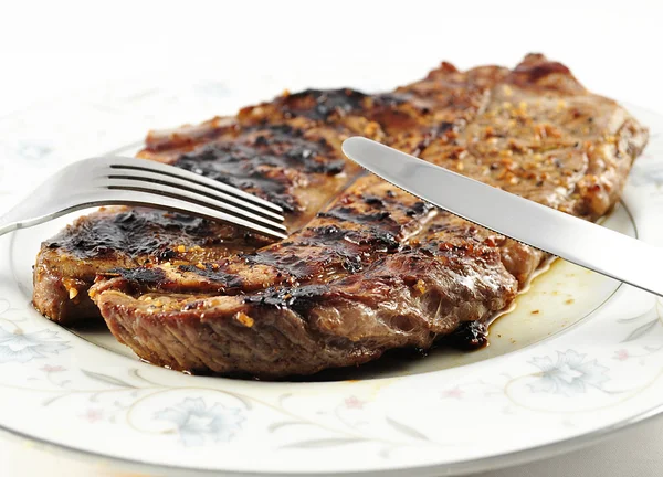 Steak lemez — Stock Fotó