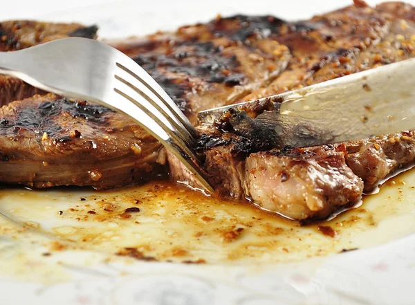 Steak on a plate — Stock Photo, Image