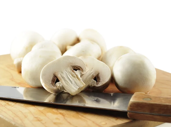 stock image White mushrooms