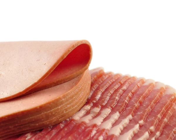 Bacon and sausage — Stock Photo, Image