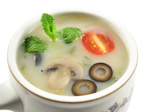 Houbová polévka — Stock fotografie