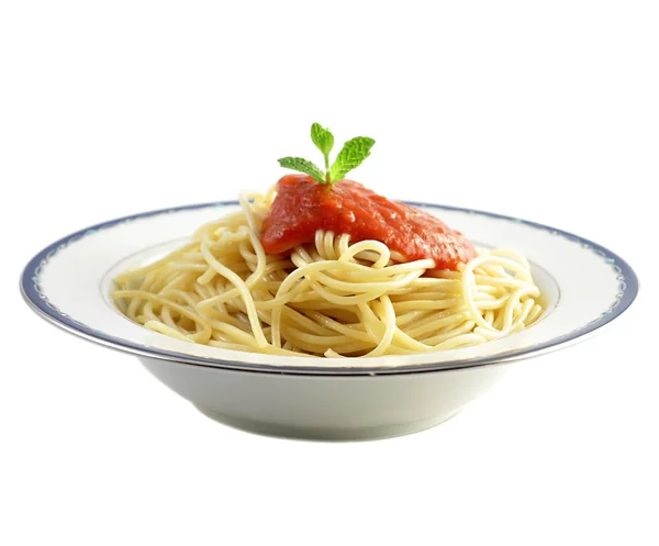 सॉससह स्पॅगेटी — स्टॉक फोटो, इमेज