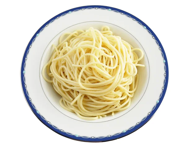 Спагетті на тарілці — стокове фото