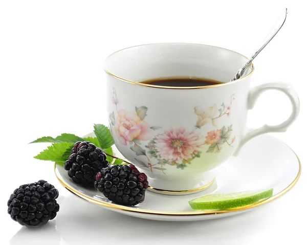 Чай з blackberry — стокове фото