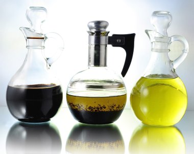 Oil , vinegar and salad dressing clipart