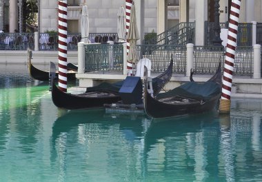 Gondolas at Venetian Hotel in Las Vegas