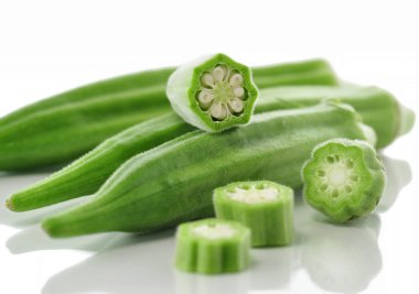 Fresh okra clipart