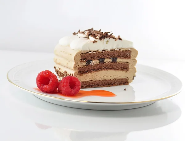 Cappuccino cream cake — Stock Photo, Image