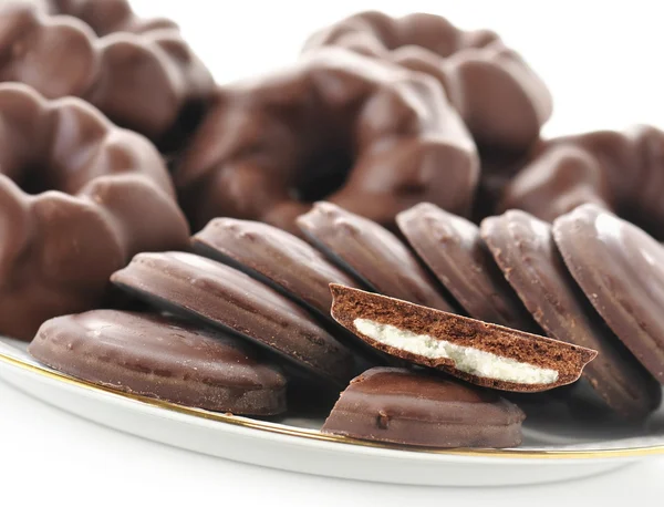 Fudge choklad cookies — Stockfoto